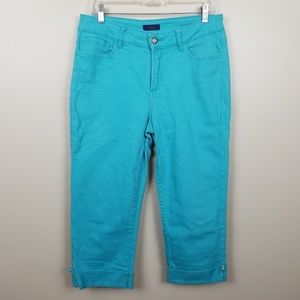 NYDJ | Aqua cuffed capris